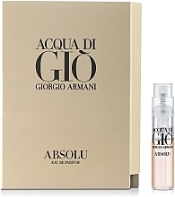 Fragrances, Perfumes, Cosmetics Giorgio Armani Acqua di Gio Absolu - Eau de Parfum (sample)