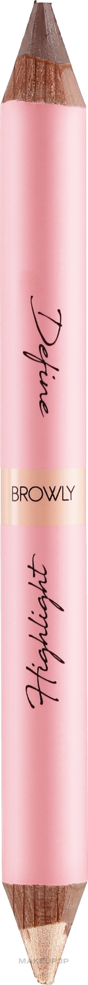 Dual-Ended Brow Pencil - Browly Definitely High Pencil Highliter & Concealer — photo 03 - Dark