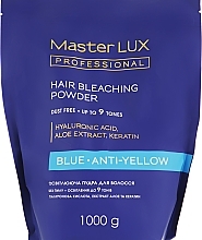 Bleaching Powder - Master LUX Professional Blue Hair Bleaching Powder — photo N3