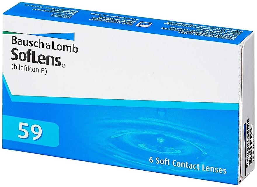 Contact Lenses 59, curvature 8.6mm, 6 pcs - Bausch & Lomb SofLens — photo N1