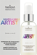 Cuticle Gel Remover - Farmona Hands and Nails Artist Express Softening Gel For Removing Cuticles — photo N2
