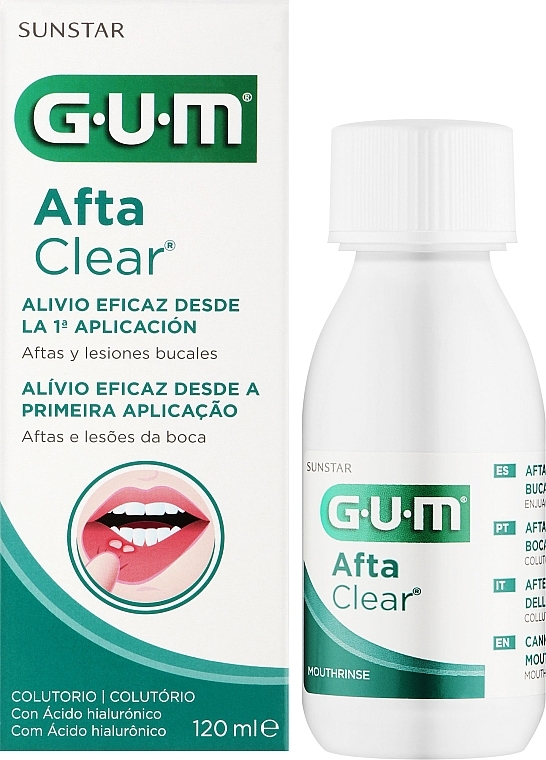 Healing Mouthwash for Injuries & Ulcers - G.U.M. AftaClear Mouthwash — photo N2