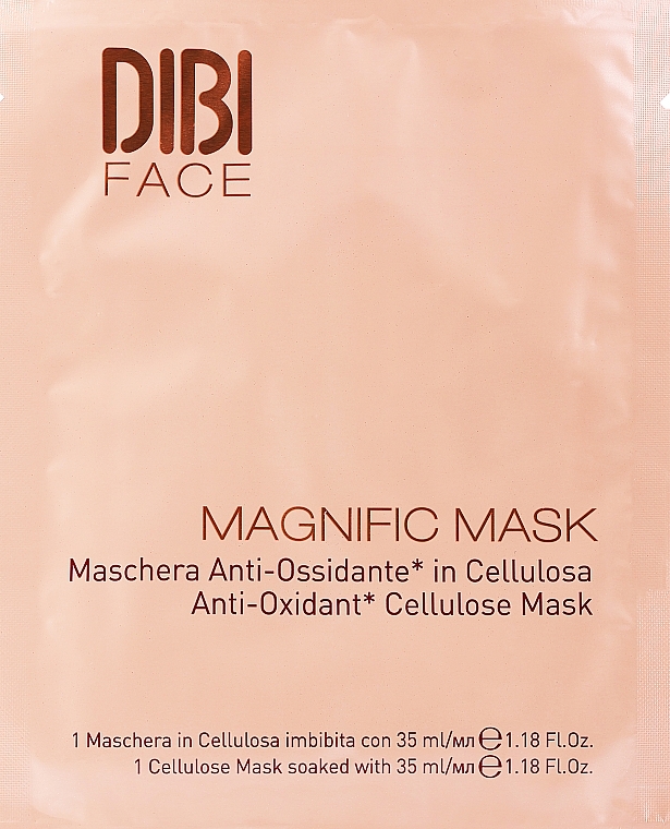 Antioxidant Cellulose Mask - DIBI Milano Prodigio C40 Magnifik Mask — photo N1