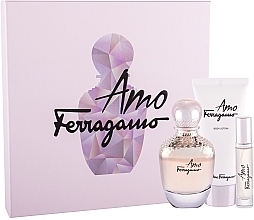 Fragrances, Perfumes, Cosmetics Salvatore Ferragamo Amo - Set (edp/100ml + edp/10ml + b/lot/100ml)