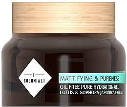 Fragrances, Perfumes, Cosmetics Mattifying & Moisturizing Oil-Free Gel - I Coloniali Mattifying & Pureness Oil Free Pure Hydra