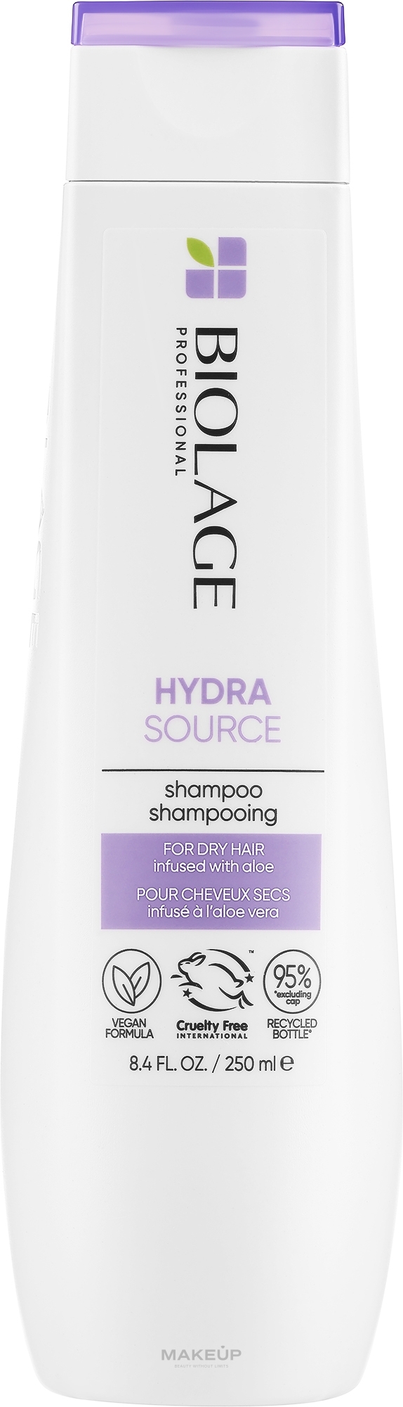 Hydrating Dry Hair Shampoo - Biolage Hydrasource Ultra Aloe Shampoo — photo 250 ml