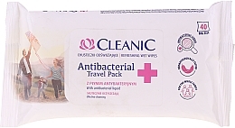 Antibacterial Wet Wipes - Cleanic Antibacterial Travel Pack Refreshing Wet Wipes — photo N2