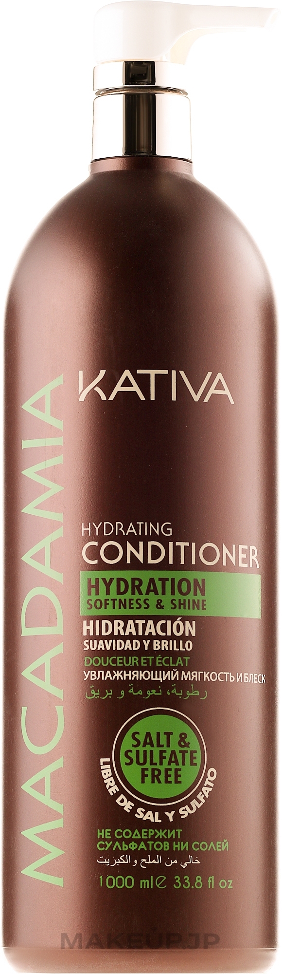 Moisturizing Conditioner for Normal & Damaged Hair - Kativa Macadamia Hydrating Conditioner — photo 1000 ml