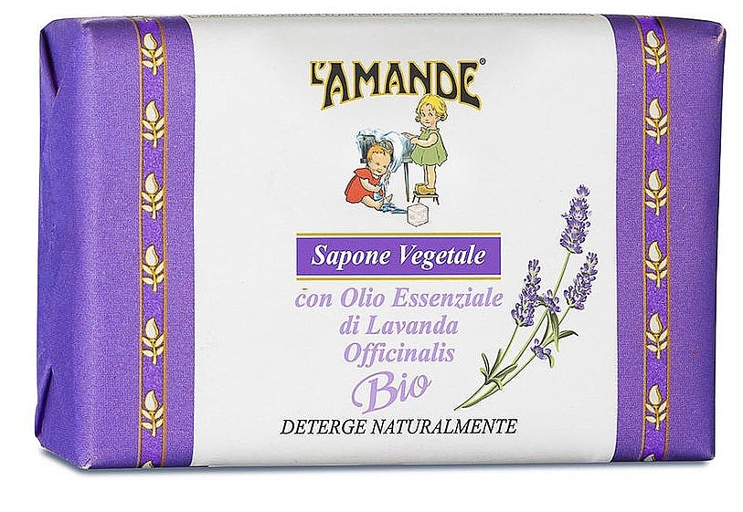 Lavender Soap - L'Amande Sapone Vegetale Lavendel Bio Soap — photo N1