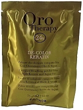 Bleaching Powder with Keratin, blue - Fanola Oro Therapy Color Keratin — photo N3
