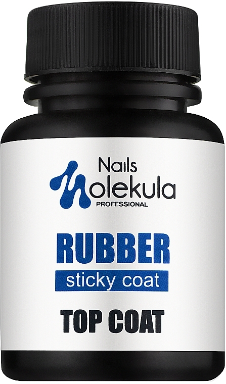 Rubber Nail Top - Nails Molekula Top Coat Rubber Sticky — photo N18