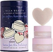 Set - NCLA Beauty Home For The Holidays Lip Set (l/balm/10ml + l/scrub/15ml + massager) — photo N1