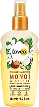 Fragrances, Perfumes, Cosmetics Detangling Hair Spray "Monoi & Shea Butter" - Lovea No Rinse Hair Detangler Monoi & Shea