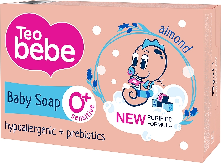 Kids Soap Bar with Almond Oil - Teo Bebe Sensitive — photo N2