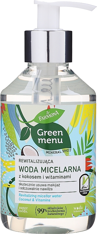 Revitalizing Micellar Water with Coconut & Vitamins - Farmona Green Menu — photo N9