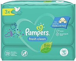 Baby Wet Wipes "Baby Fresh Clean", 3x52 pcs - Pampers — photo N3