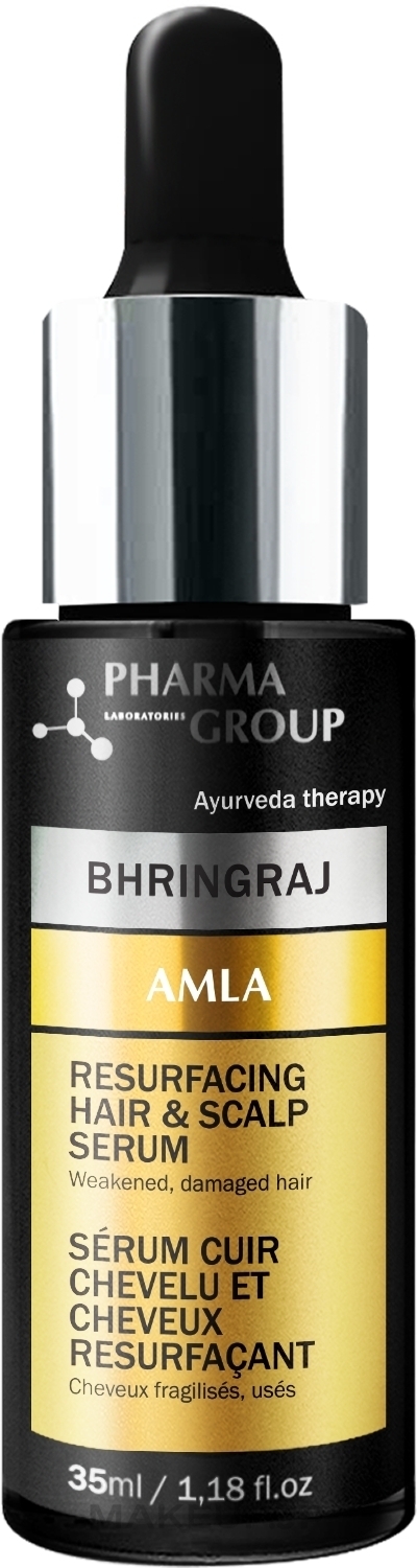 Rejuvenating Serum - Pharma Group Laboratories Bhringraj + Amla Resurfacing Hair & Scalp Serum — photo 35 ml