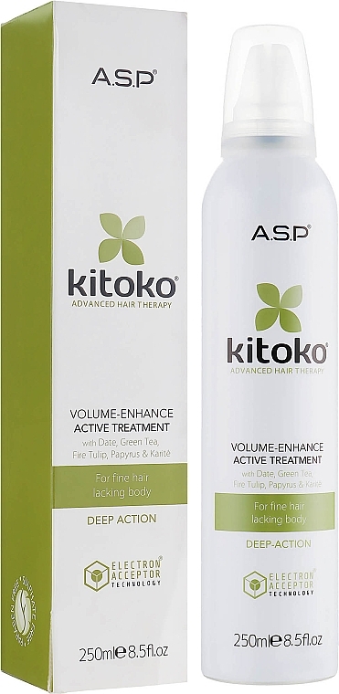 Volume Mousse - Affinage Kitoko Volume Enhance Active Treatment — photo N4