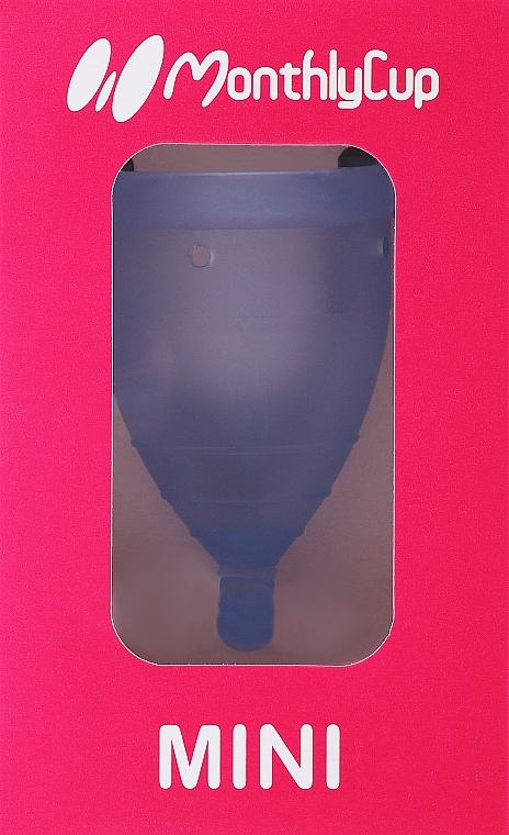 Menstrual Cup, mini size, blue sapphire - Menskopp Intimate Care Mini — photo N2