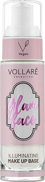 Illuminating Makeup Base - Vollare Vegan Glam Face Make-Up Base — photo N7