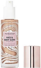 Face & Body Highlighter - Makeup Revolution Festive Allure Face & Body Glow — photo N2