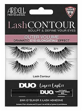 False Lashes - Ardell Waterproof Lash Contour 371 Dramatic Eye Elongating — photo N3