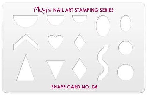 Stamping Template #4 - Moyra Shape Card — photo N1