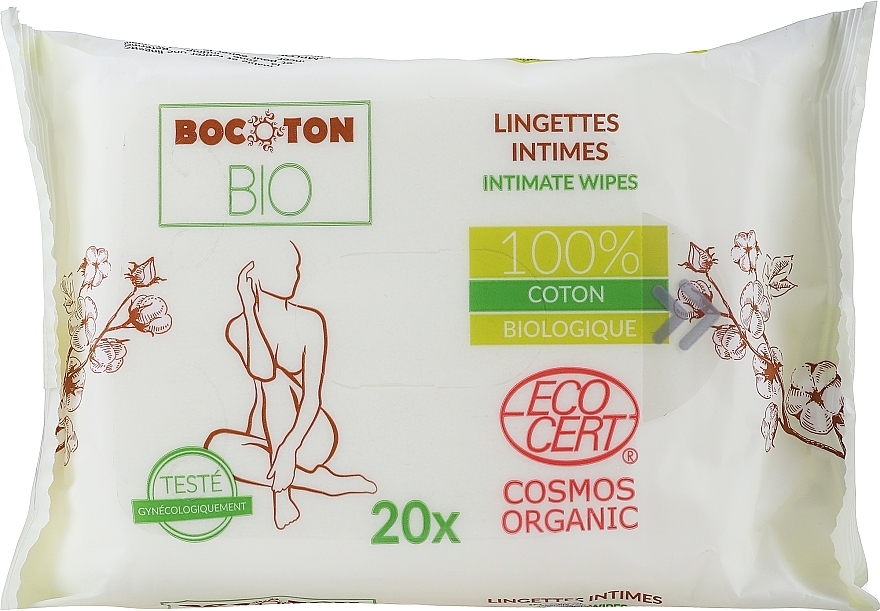 Intimate Wipes, 20 pcs - Bocoton — photo N1