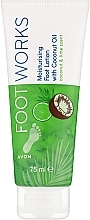 Coconut Oil Moisturizing Foot Lotion - Avon Foot Works Coconut & Lime Moisturising Lotion — photo N1