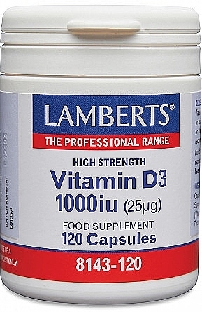 Vitamin D3 Dietary Supplement, 25mg - Lamberts Vitamin D3 1000 IU — photo N5