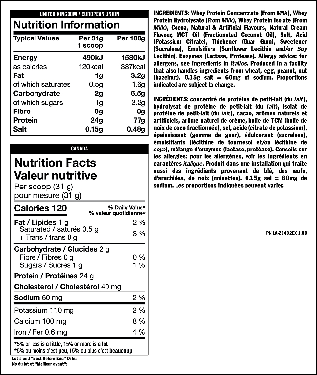 Cookies and Cream Whey Protein - Mutant Pro Cookies & Cream — photo N2