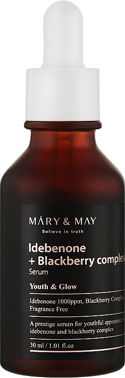 Antioxidant Idebenon Serum - Mary & May Idebenone Blackberry Complex Serum — photo N2