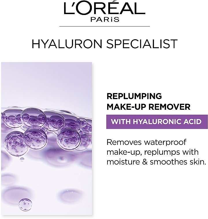 Makeup Remover - L'Oreal Paris Hyaluron Specialist — photo N25