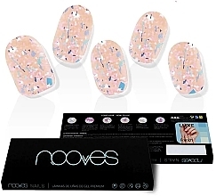 Gel Nail Sticker Set - Novoves Premium Luxe Peach Metallic Patties — photo N1