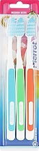 Toothbrush Set "Coloros", orange + green + blue - Pierrot New Active — photo N3