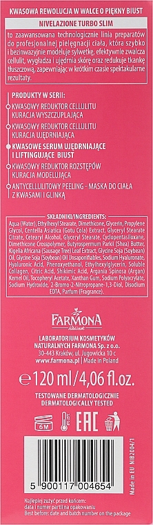 Firming Bust Serum - Farmona Nivelazione Turbo Slim — photo N3