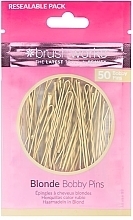 Hair Pins, gold - Brushworks Blonde Bobby Pins — photo N1