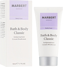 Fragrances, Perfumes, Cosmetics Antiperspirant Cream Deodorant - Marbert Bath & Body Classic Anti-Perspirant Cream Deodorant