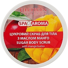 Fragrances, Perfumes, Cosmetics Sugar Body Scrub with Mango Butter - Bioton Cosmetics Spa & Aroma