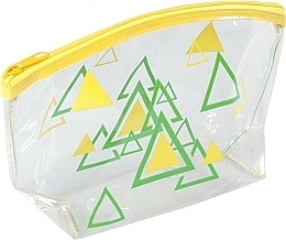 Women's Makeup Bag, 93517, yellow - Top Choice Triangles — photo N4