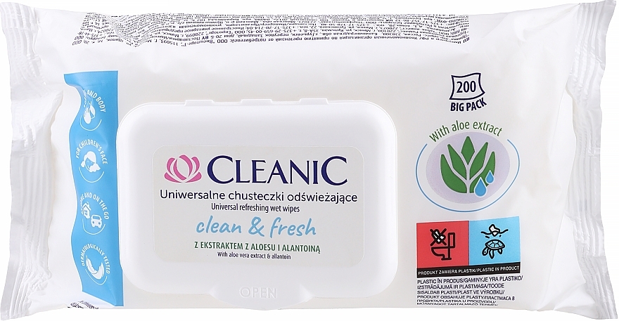 Refreshing Wet Wipes - Cleanic Clean & Fresh — photo N1