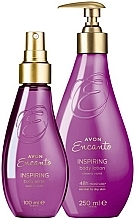 Set - Avon Encanto Inspiring (lotion/250ml + spray/100ml) — photo N1