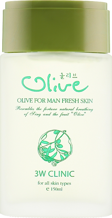 Moisturizing Olive Toner for Men - 3w Clinic Olive For Man Fresh Skin — photo N12