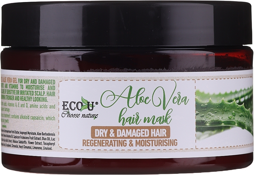 Dry & Damaged Hair Mask - Eco U Aloe Mask — photo N2