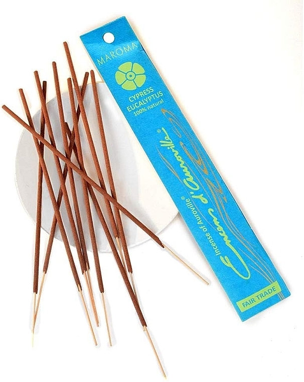 Cypress & Eucalyptus Incense Sticks - Maroma Encens d'Auroville Stick Incense Cypress Eucalyptus — photo N4