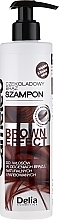 Color Intensifying Shampoo for Brown Hair - Delia Cameleo Brown Effect Shampoo — photo N1