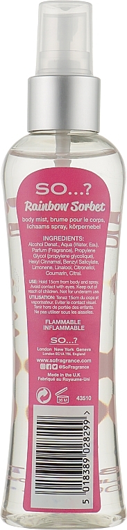 Body Spray - So...? Rainbow Sorbet Body Mist — photo N2