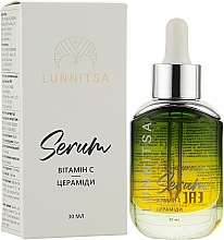 Nourishing Night Serum with Vitamin C & Ceramides - Lunnitsa Night Face Serum — photo N2