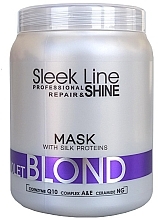 Neutralizing Mask for Blonde Hair - Stapiz Sleek Line Violet Blond Mask — photo N4