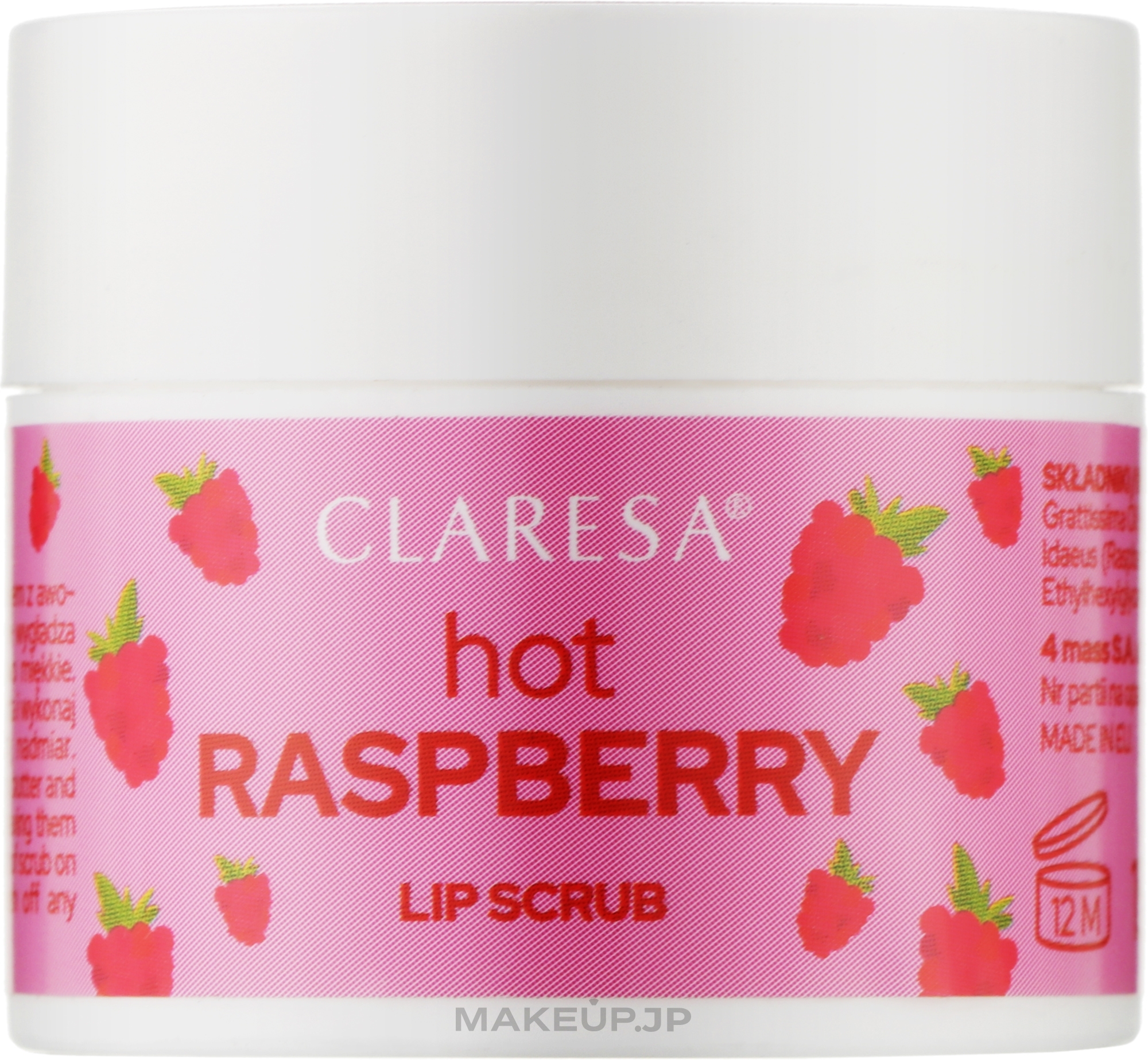 Hot Raspberry Lip Scrub - Claresa Lip Scrub Hot Raspberry — photo 15 g